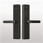 Khóa điện tử Hafele DL7600 cho cửa gỗ / Bản tiêu chuẩn, Màu đen mờ, Mã số 912.20.230