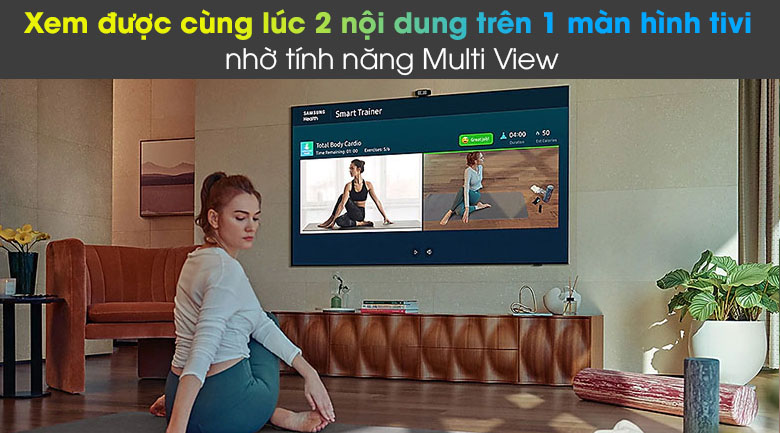 Tivi LED 4K Samsung UA55AU8100 - Multi View