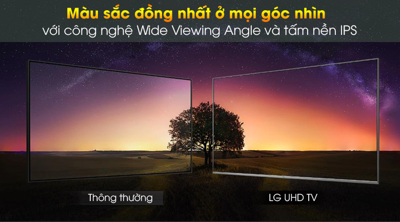 Smart Tivi LG 4K 55 inch 55UN7000PTA - Góc nhìn rộng