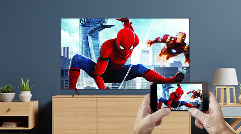 Chiếu màn hình - Smart Tivi QLED Samsung 4K 55 inch QA55Q80T