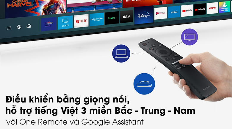 Remote-Smart Tivi Samsung 4K 75 inch UA75TU8100