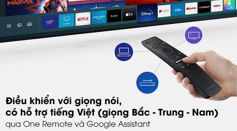 One Remote - Tivi QLED Samsung QA75Q80T