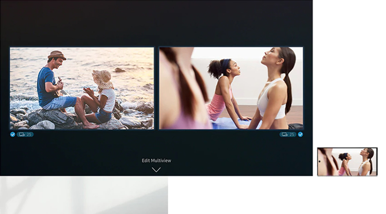 Smart Tivi QLED Samsung 4K 55 inch QA55LS01T - Multi View