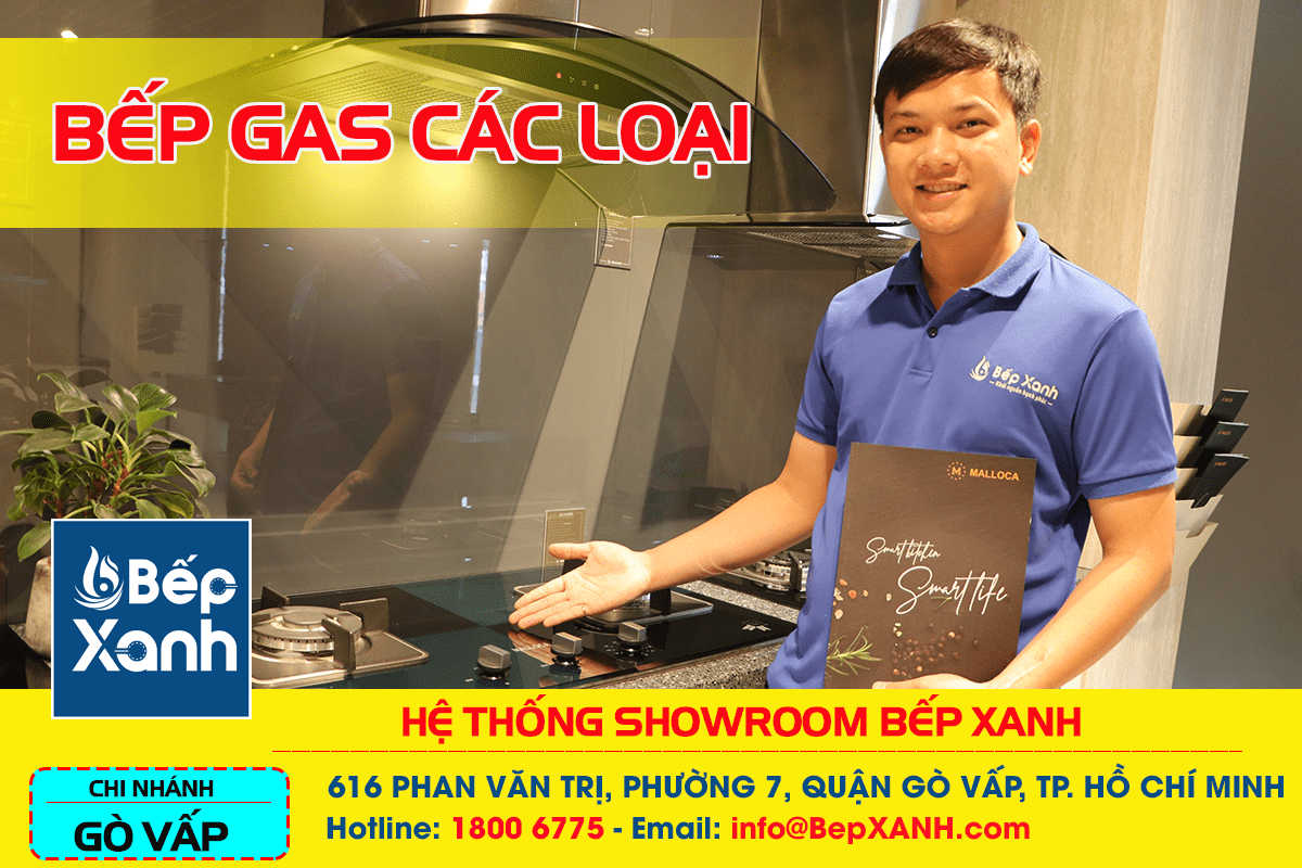 Bếp Gas chất lượng nhập khẩu chính hãng tại Showroom Bếp XANH Gò Vấp