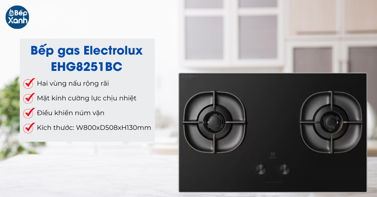 Bếp gas Eluctrolux EHG8251BC
