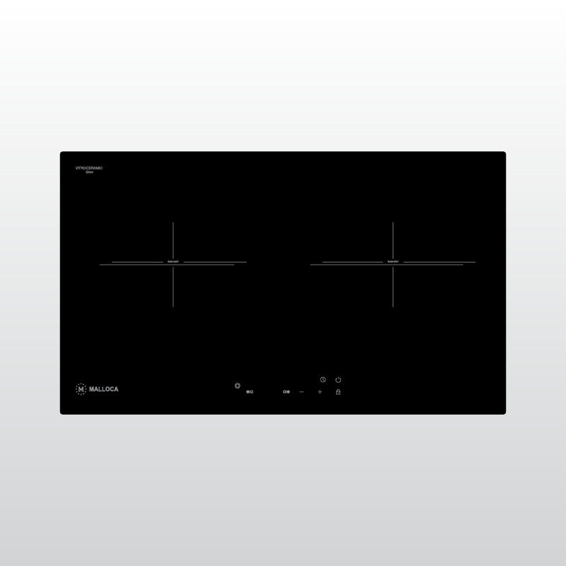 Bếp hồng ngoại 2 vùng nấu Malloca MH 732 ER / Kính Virtro Ceramic