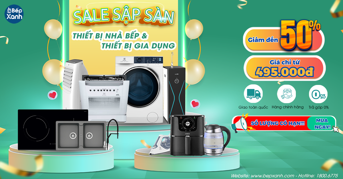 Sale Sập Sàn: Thiết Bị Bếp Nhà Bếp - Gia Dụng Giảm Đến 50%