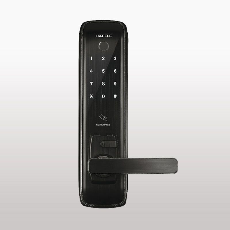 Khóa điện tử Hafele EL7800-TCS cho cửa gỗ / Màu đen, Mã số 912.05.763