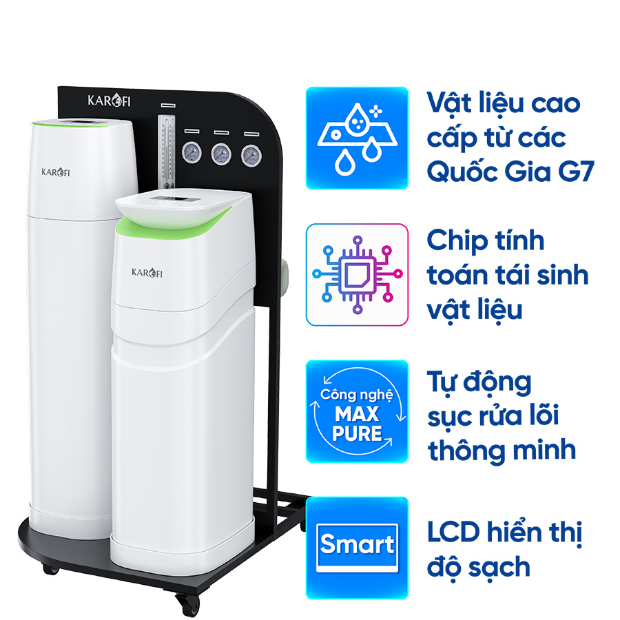Máy lọc nước đầu nguồn cao cấp Karofi KTF-888
