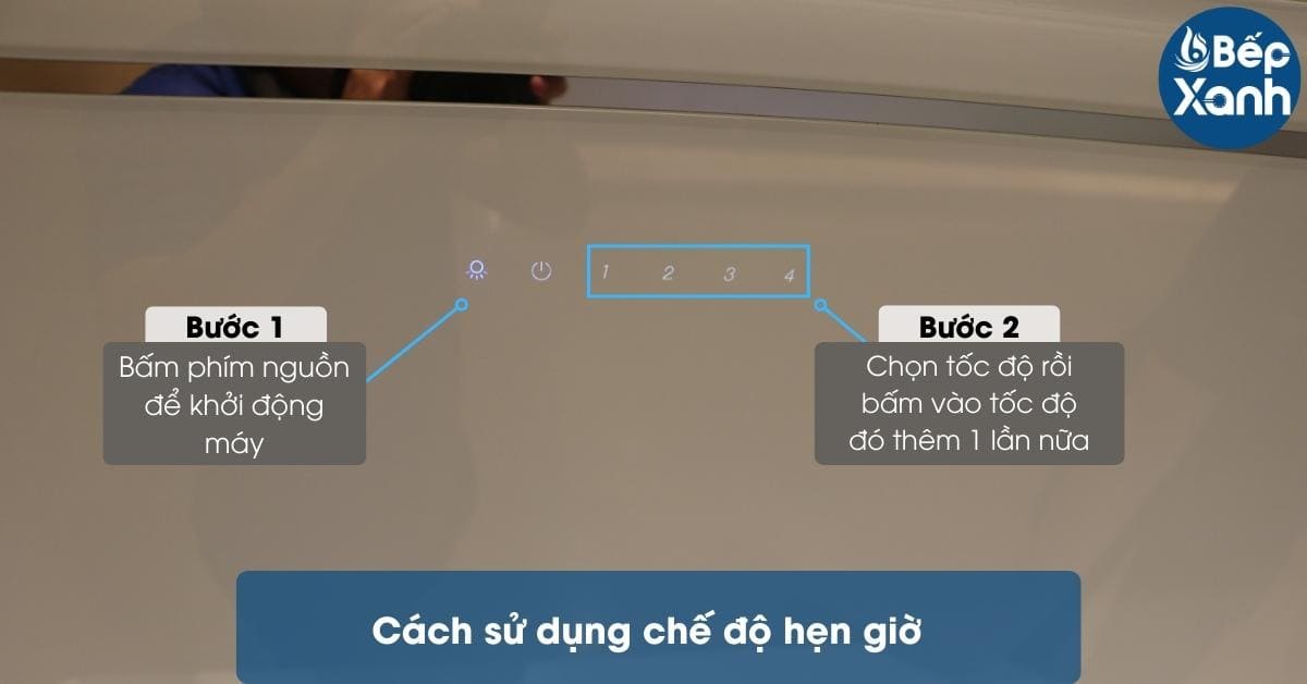 Hướng dẫn sử dụng chế độ hẹn giờ máy hút mùi Malloca Vita V-3