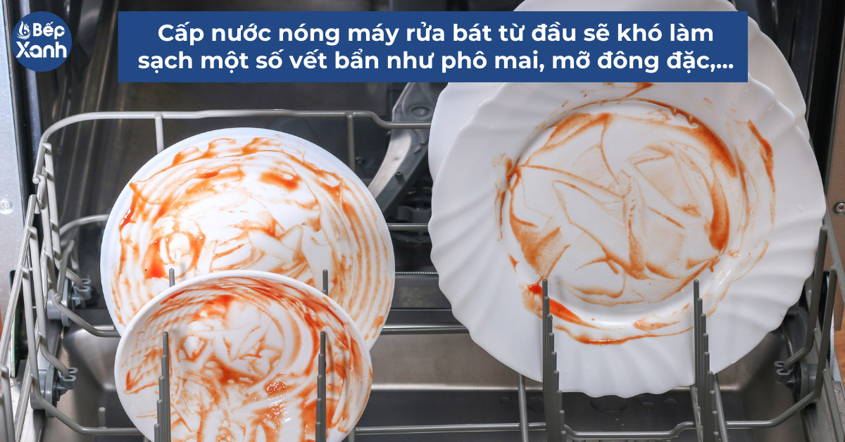 một số vết bẩn khó làm sạch khi sử dụng nước nóng ngay từ đầu