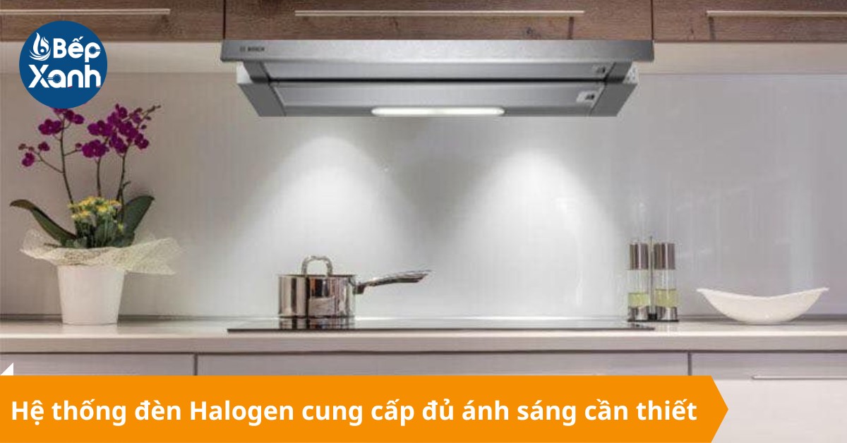 Đèn chiếu sáng cung cấp ánh sáng cho căn bếp