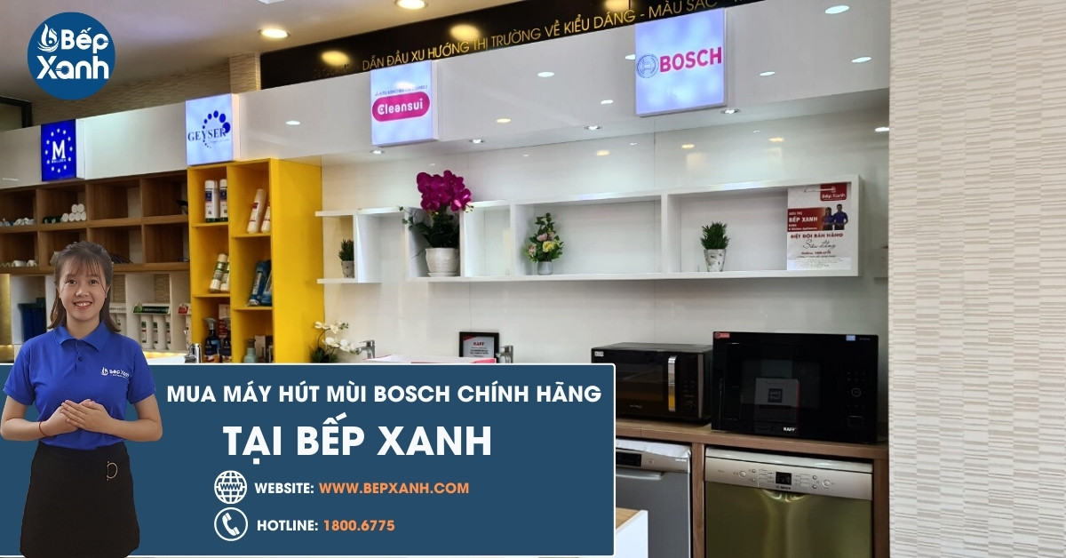 Bếp XANH là đơn vị phân phối các thiết bị bếp thương hiệu Bosch
