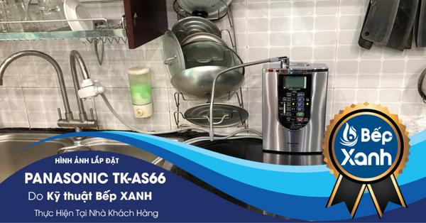 Hình ảnh thực tế của máy lọc nước điện giải Panasonic TK-AS66