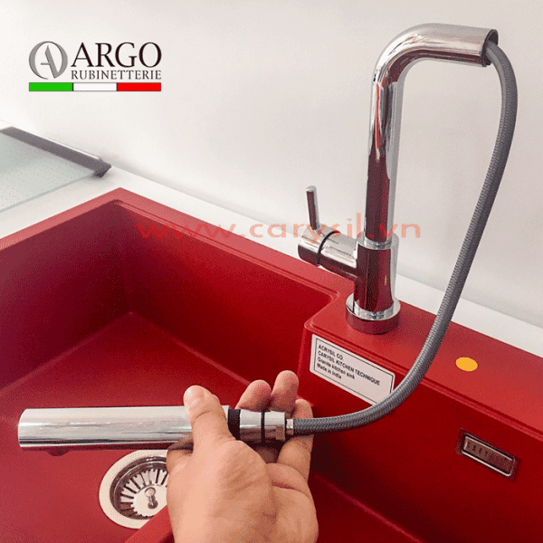 Vòi Rửa Chén Bát Cao Cấp Argo - Mã i-2385 - có thể kéo dài được - tạo sự thoải mái khi sử dụng vòi.