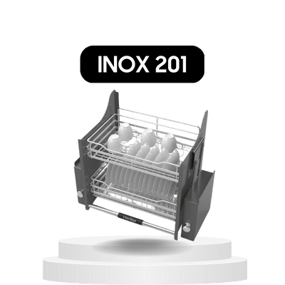 Giá bát nâng hạ Inox 201