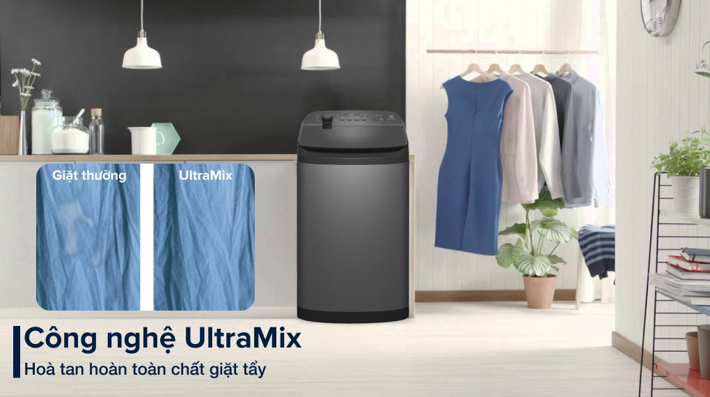 Máy giặt Electrolux Inverter 9 kg EWT9074N5SA - Công nghệ UltraMix