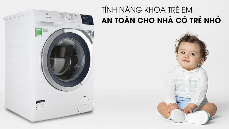 Tính năng khóa trẻ em - Máy giặt Electrolux Inverter 10 kg EWF1024BDWA