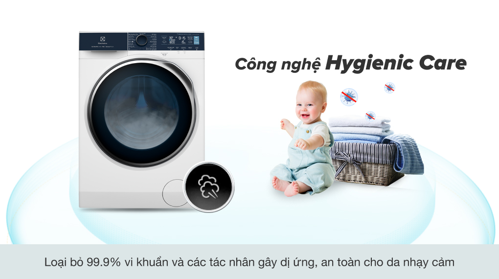Máy giặt Electrolux Inverter 11 kg EWF1142Q7WB - CN Hygienic Care
