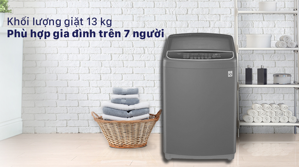 Máy giặt LG Inverter 13 kg T2313VSAB - Khối lượng 13kg