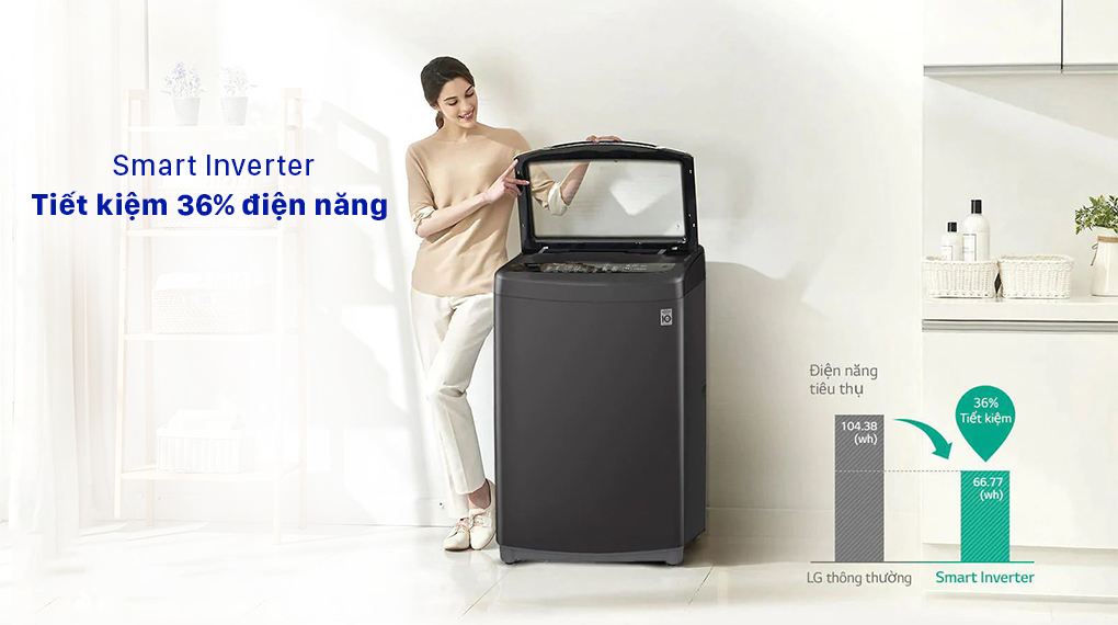 Máy giặt LG T2555VSAB - Smart Inverter