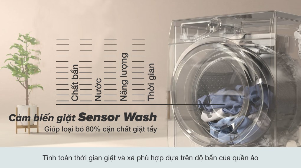 Chế độ giặt nhanh - Máy giặt Electrolux Inverter 10 kg EWF1024BDWA