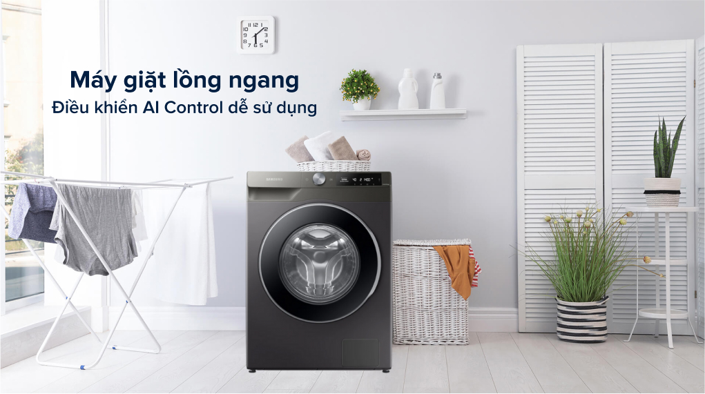 Máy giặt Samsung Inverter 9 kg WW90T634DLN/SV - Tổng quan thiết kế