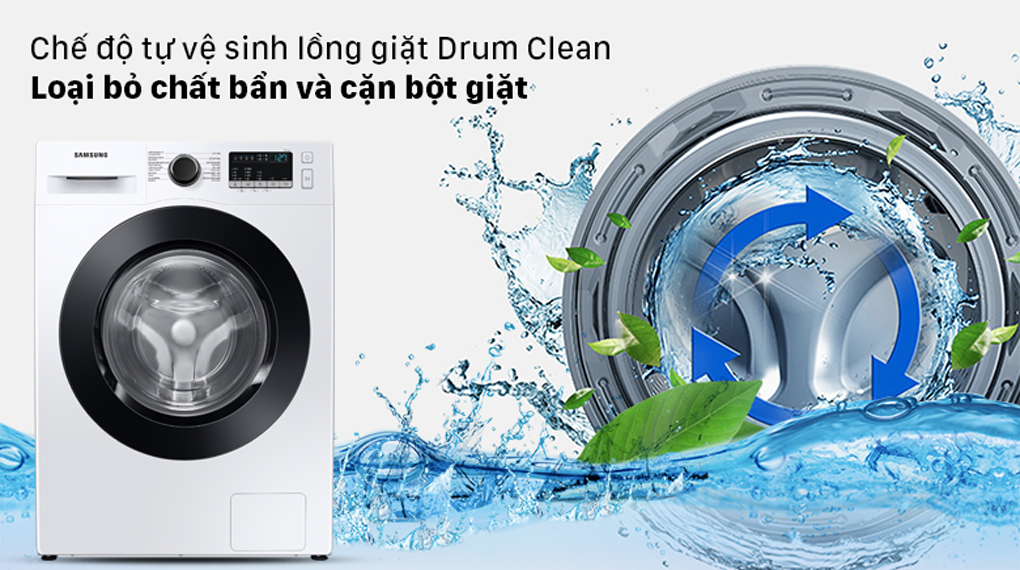 Máy giặt Samsung Inverter 9.5 kg WW95T4040CE/SV - Chế độ tự vệ sinh lồng giặt