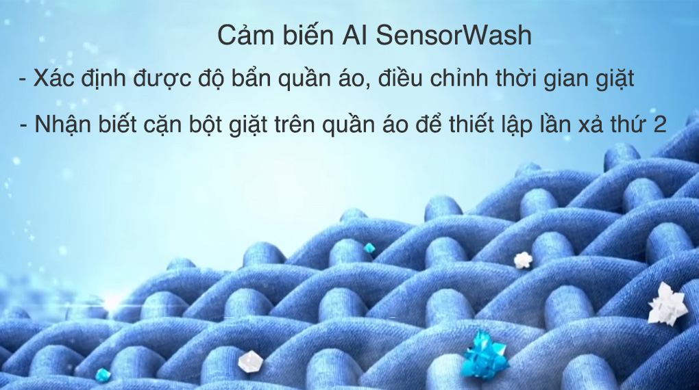 Máy giặt sấy Electrolux Inverter 11 kg EWW1142Q7WB-Nhận biết mức độ bẩn và đánh bay 49 loại vết bẩn nhờ công nghệ cảm biến AI SensorWash