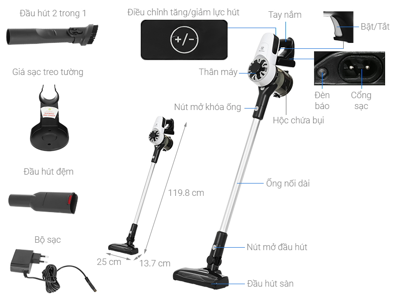 Máy hút bụi không dây Electrolux EFP31212