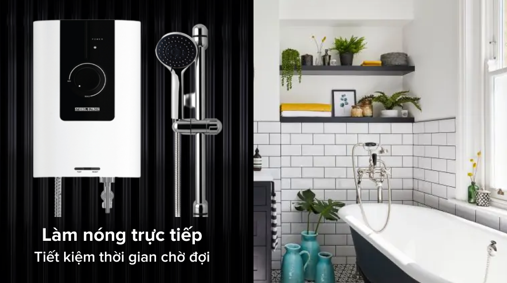 Máy nước nóng trực tiếp Stiebel Eltron 4500W WS 45 EC - Đặc điểm làm nóng