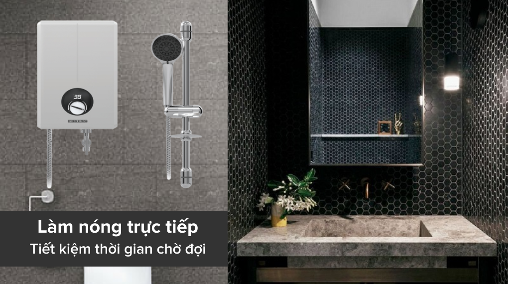 Máy nước nóng trực tiếp Stiebel Eltron 4500W XGL 45 EC - Cơ chế làm nóng trực tiếp