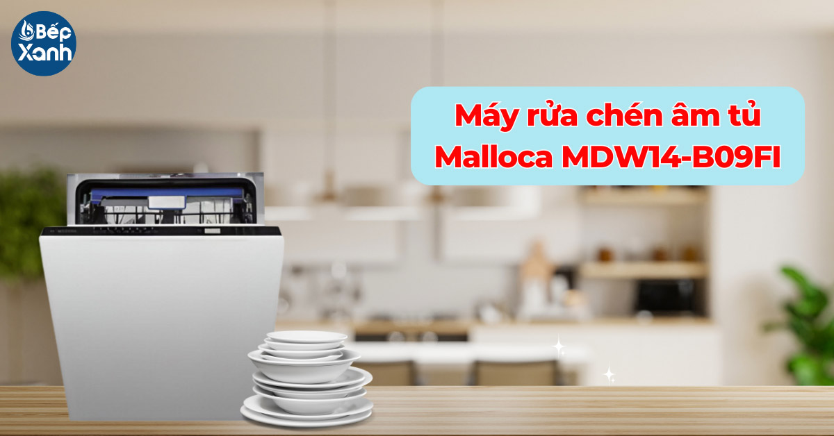 Máy rửa chén âm tủ Malloca MDW14-B09FI