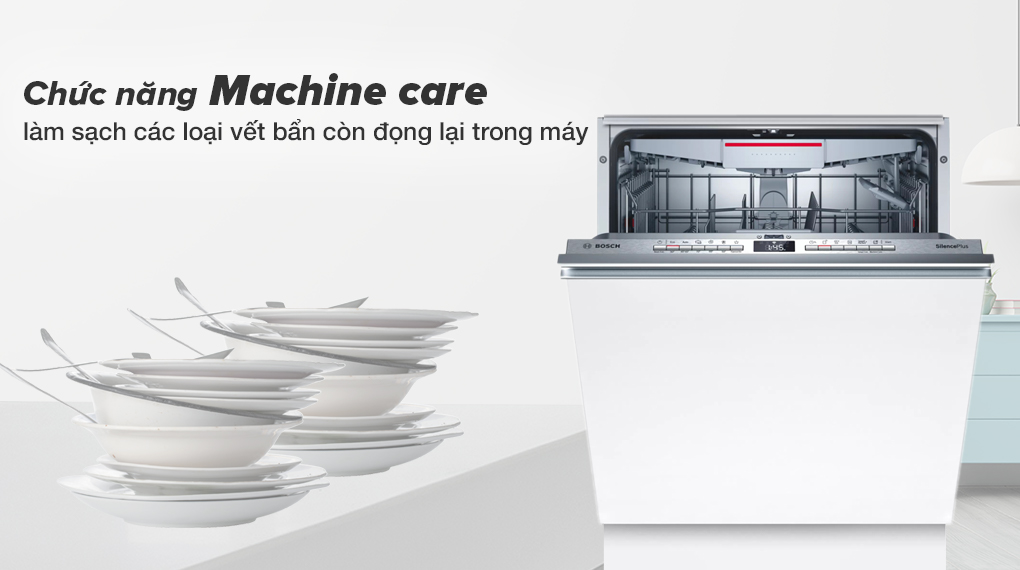 Máy rửa chén âm toàn phần Bosch SMV4ECX14E - chức năng Machine care