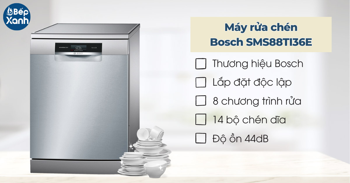 Máy rửa chén độc lập Bosch SMS88TI36E