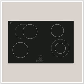 Bếp Bosch HMH.PKN811D17E  | Bếp điện 80cm, 5 vùng nấu, mặt kính ceramic, Series 8