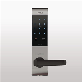 Khóa điện tử Hafele EL7500-TC cho cửa gỗ / Thân khóa nhỏ, màu bạc, mã số 912.05.712