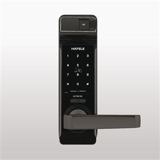 Khóa điện tử Hafele EL7700-TCS cho cửa gỗ / Thân khóa nhỏ, màu đen, Mã số 912.05.583