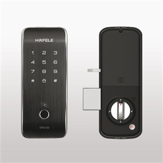 Khóa điện tử Hafele ER 5100 cho cửa gỗ / Màu đen, Mã số 912.20.200