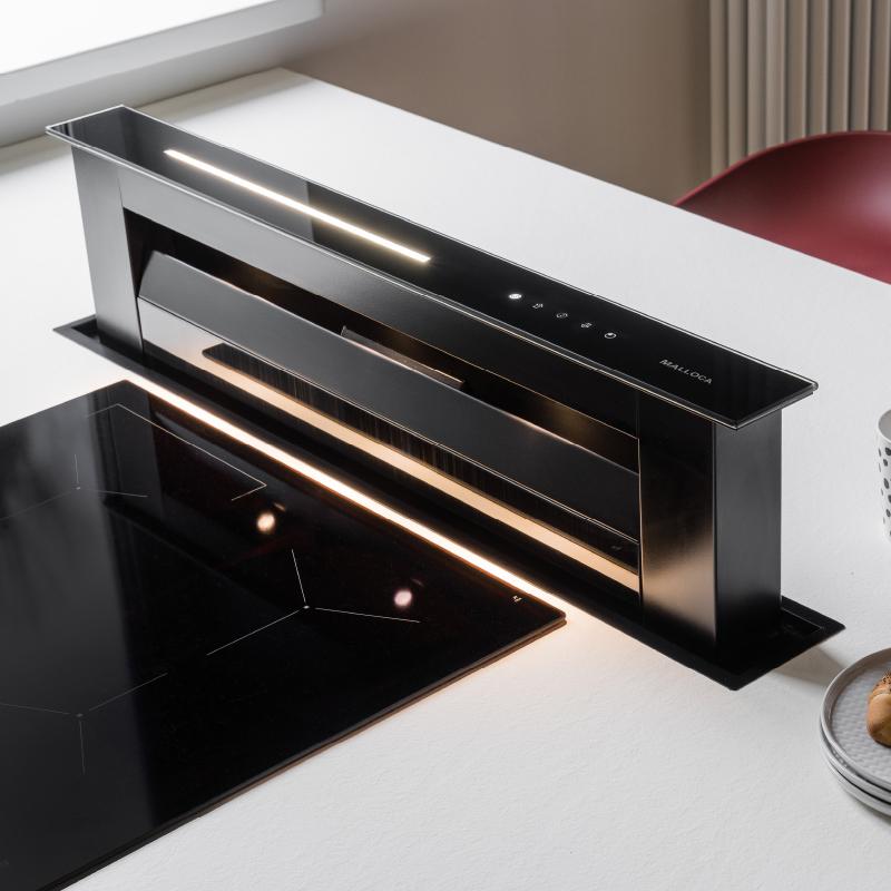 Máy hút khói khử mùi âm bàn Downdraft Malloca K-900BM