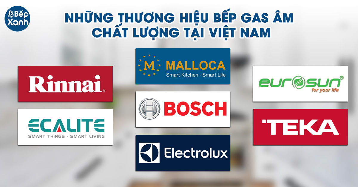 Các thương hiệu bếp Gas âm chất lượng tại Việt Nam