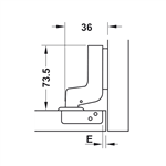 Bản Lề Lọt Lòng Giảm Chấn Hafele 315.11.752