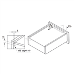 Ray Âm 300mm Nhấn Mở Hafele 433.32.171