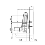 Ray Hộp Alto Giảm Chấn H84mm Hafele 552.03.781