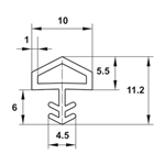 Đệm Khí Cho Cửa Hafele 950.51.200