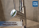 Vòi rửa chén nóng lạnh Malloca K081C / Đồng thau mạ chrome, dây Silicone