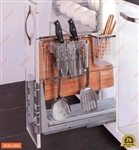 Giá Chai Lọ Dao Thớt Inox Nan Vuông Garis BC02.200D