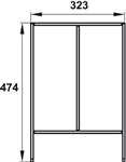 Khay chia ngăn kéo rộng 400mm Hafele 552.52.303