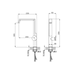 Vòi rửa chén nóng lạnh Malloca K342BM