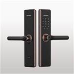 Khóa điện tử Hafele DL7600 cho cửa gỗ / Bản tiêu chuẩn, Màu đen bóng, Mã số 912.20.231